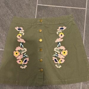 4/$20 Skirt with Floral Embroidery